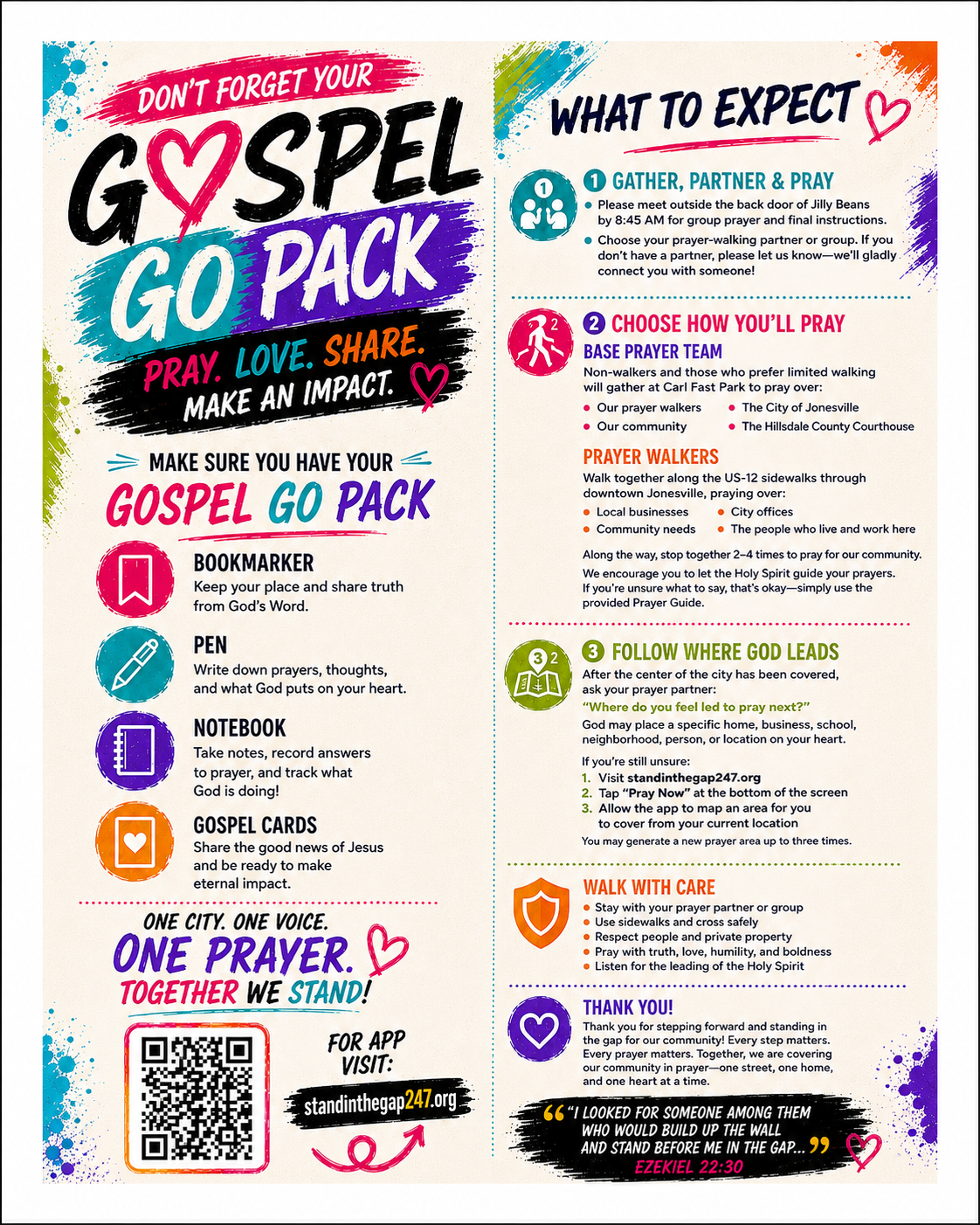 What to Expect & Gospel Go Pack
