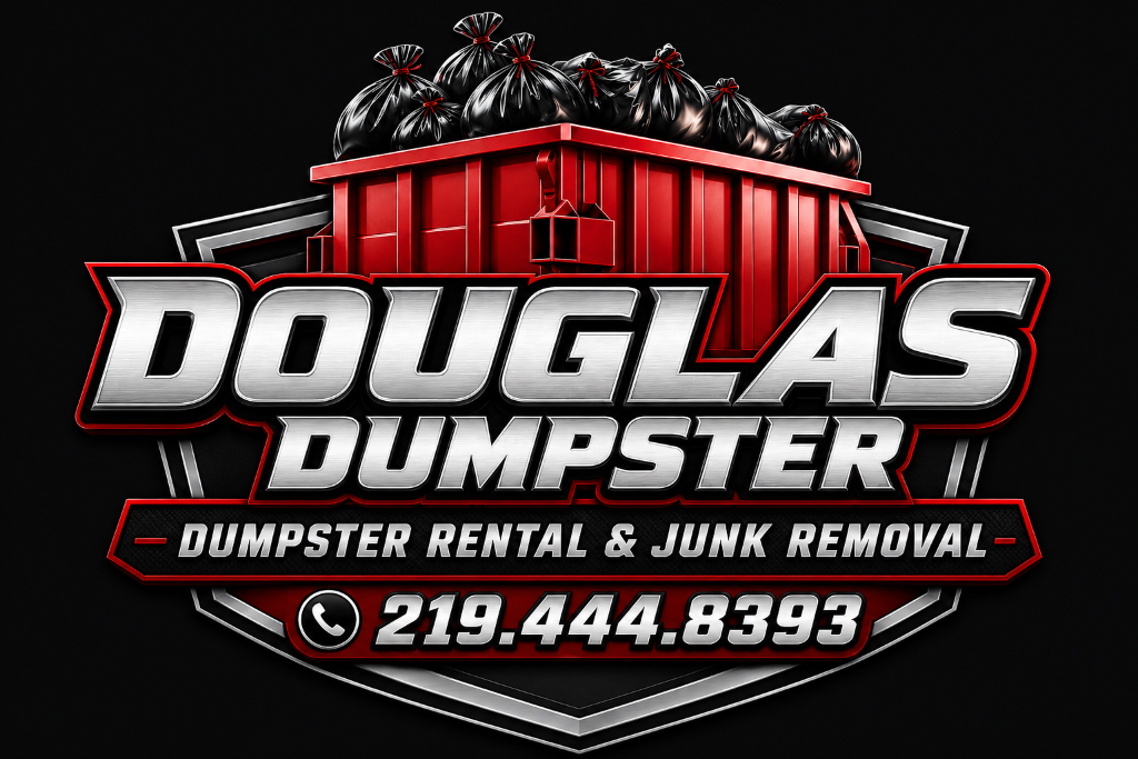 Douglas Dumpster dumpster rental and junk removal logo