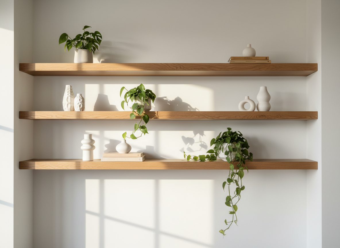 White Oak Shelves
