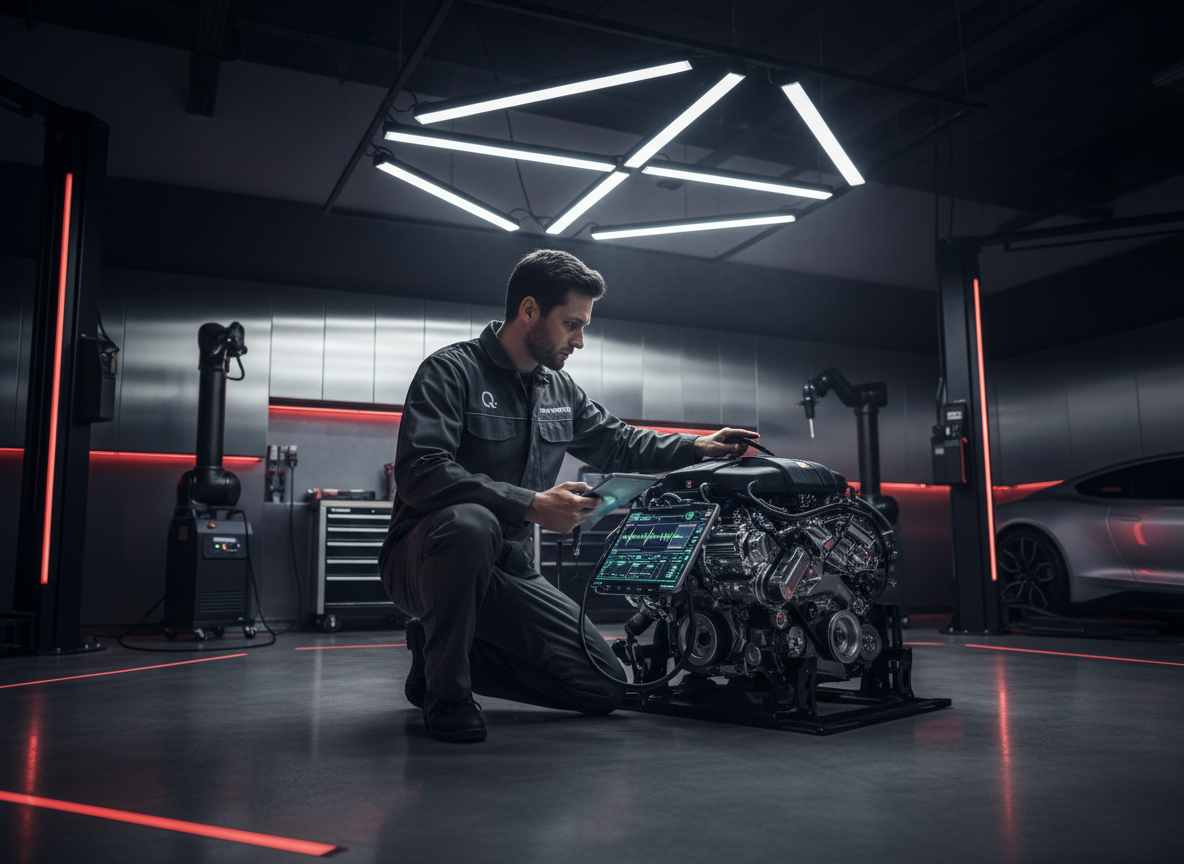 Our technician at work