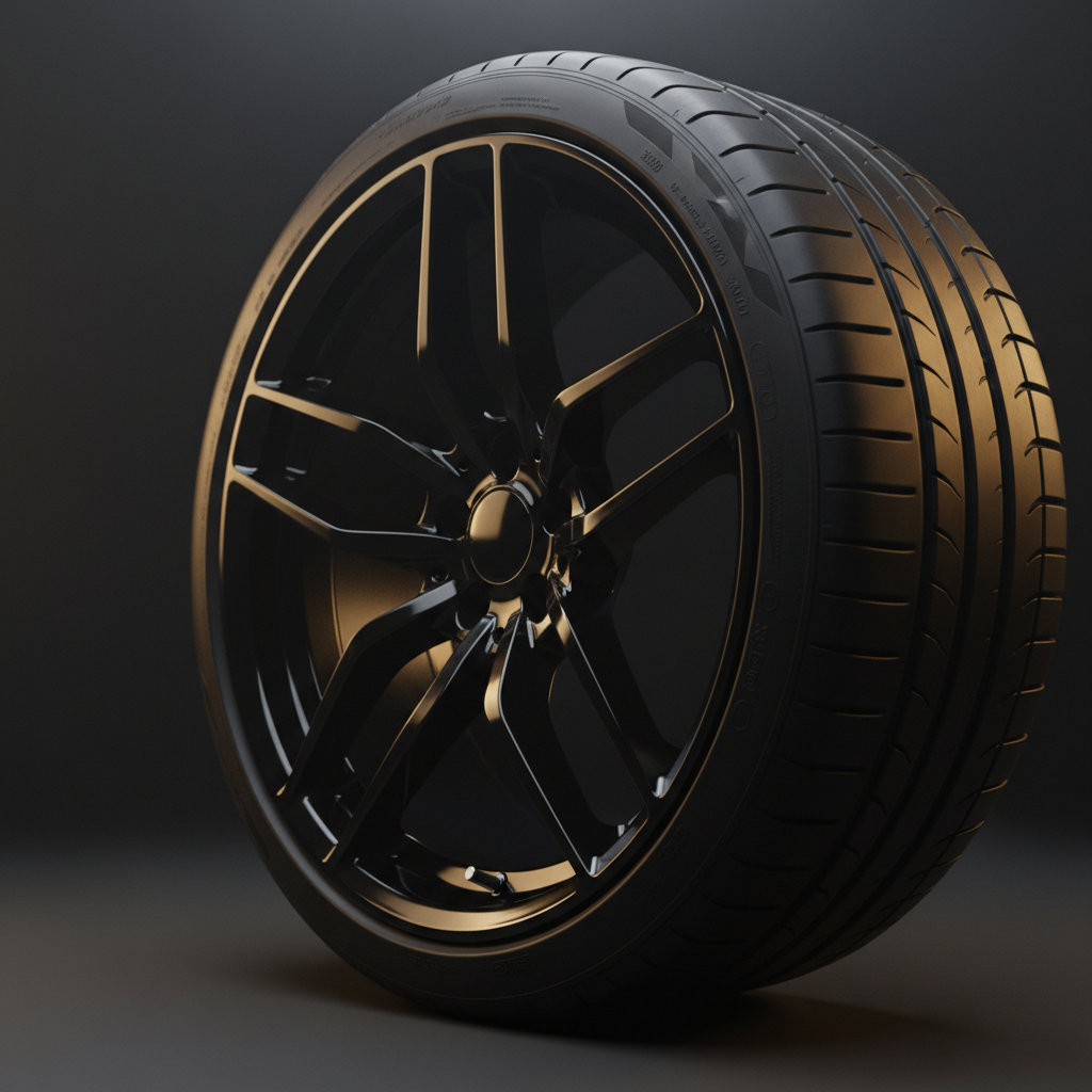 Premium performance alloy wheel and tyre