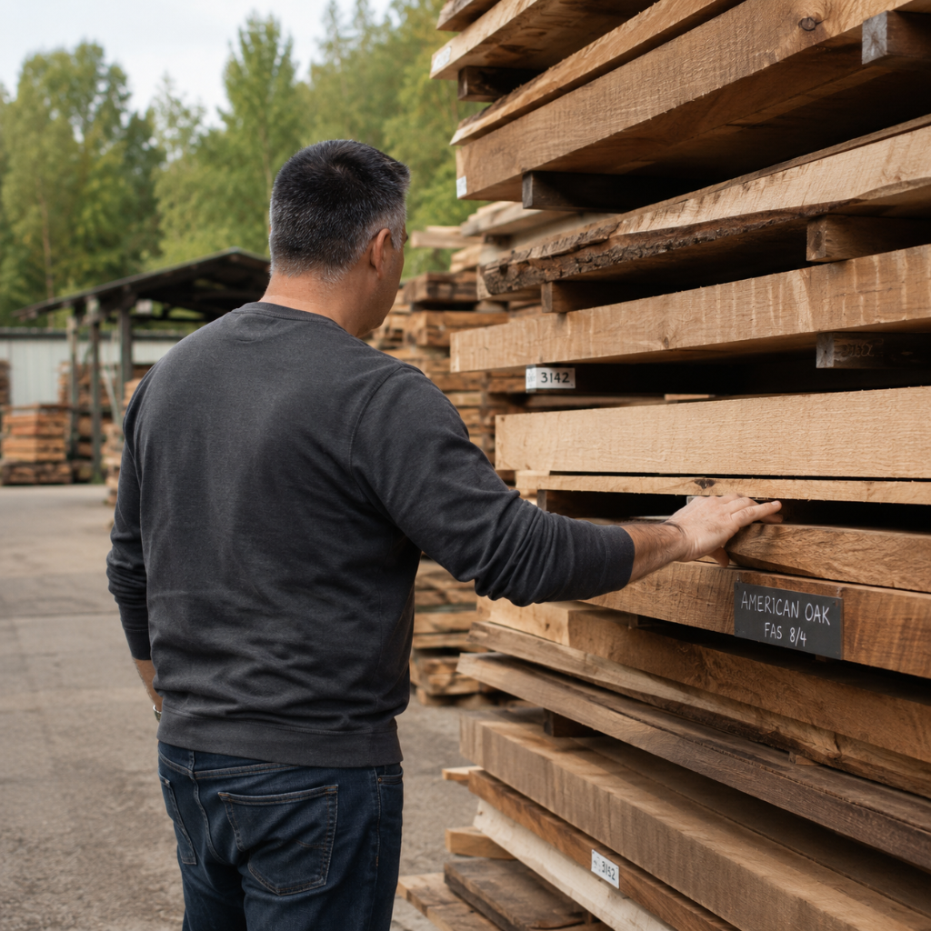 Selecting American Black Walnut for handmade luxury furniture