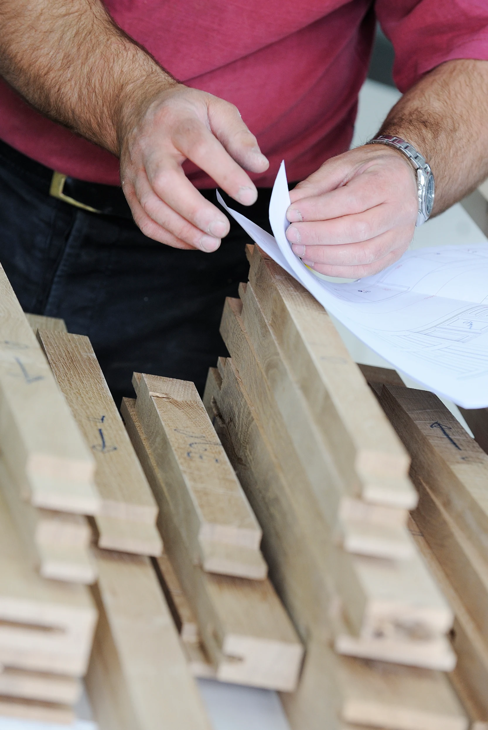 Mortise and tenon joinery in handcrafted furniture