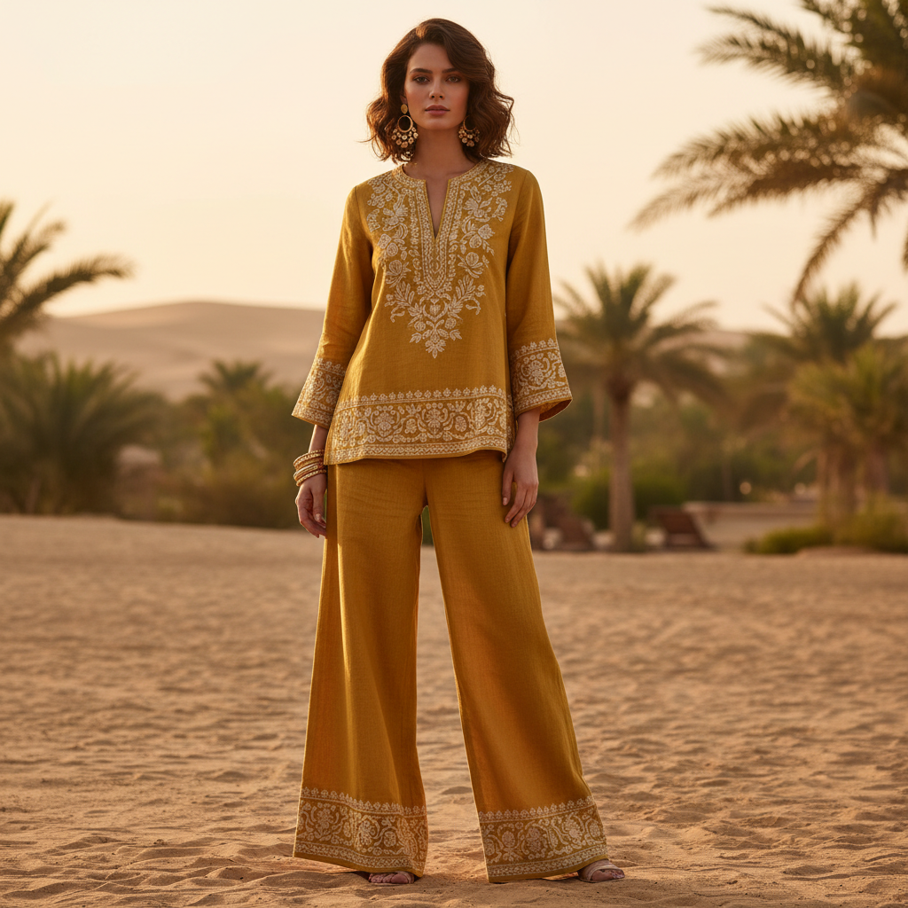 Saffron Linen Set