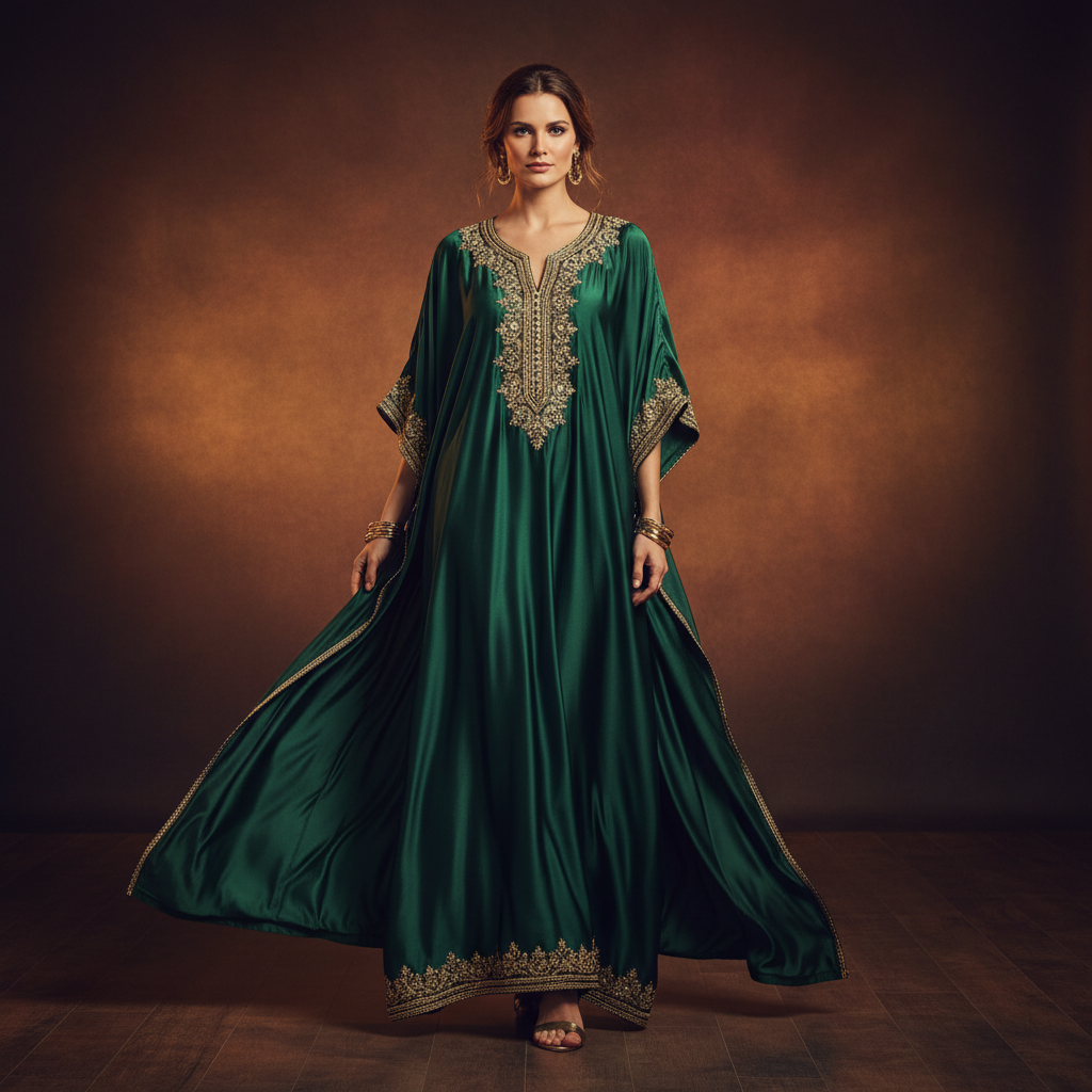 Forest Green Kaftan
