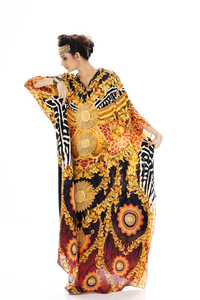 Floral Chic Long Kaftan