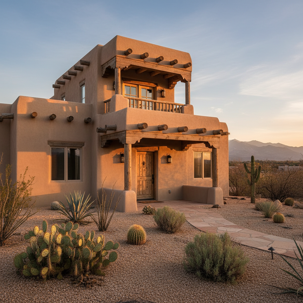 Santa Fe Style Custom Home
