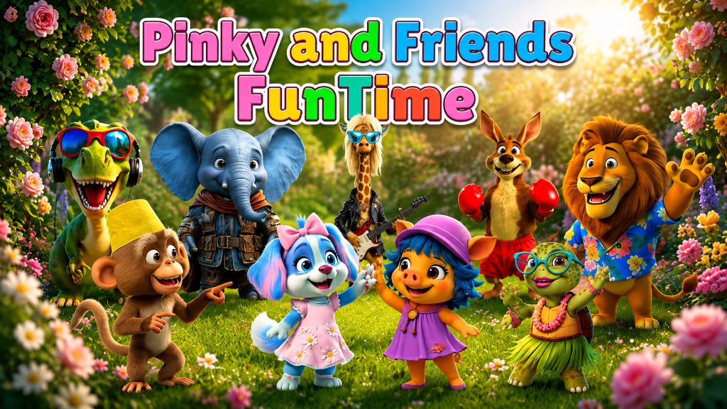 Pinky and Friends FunTime group banner
