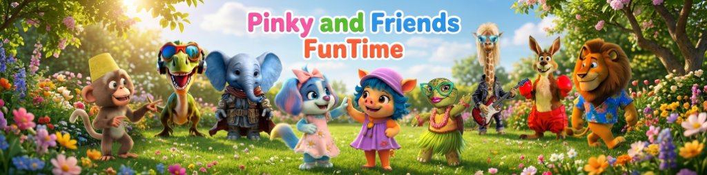 Pinky and Friends FunTime group banner