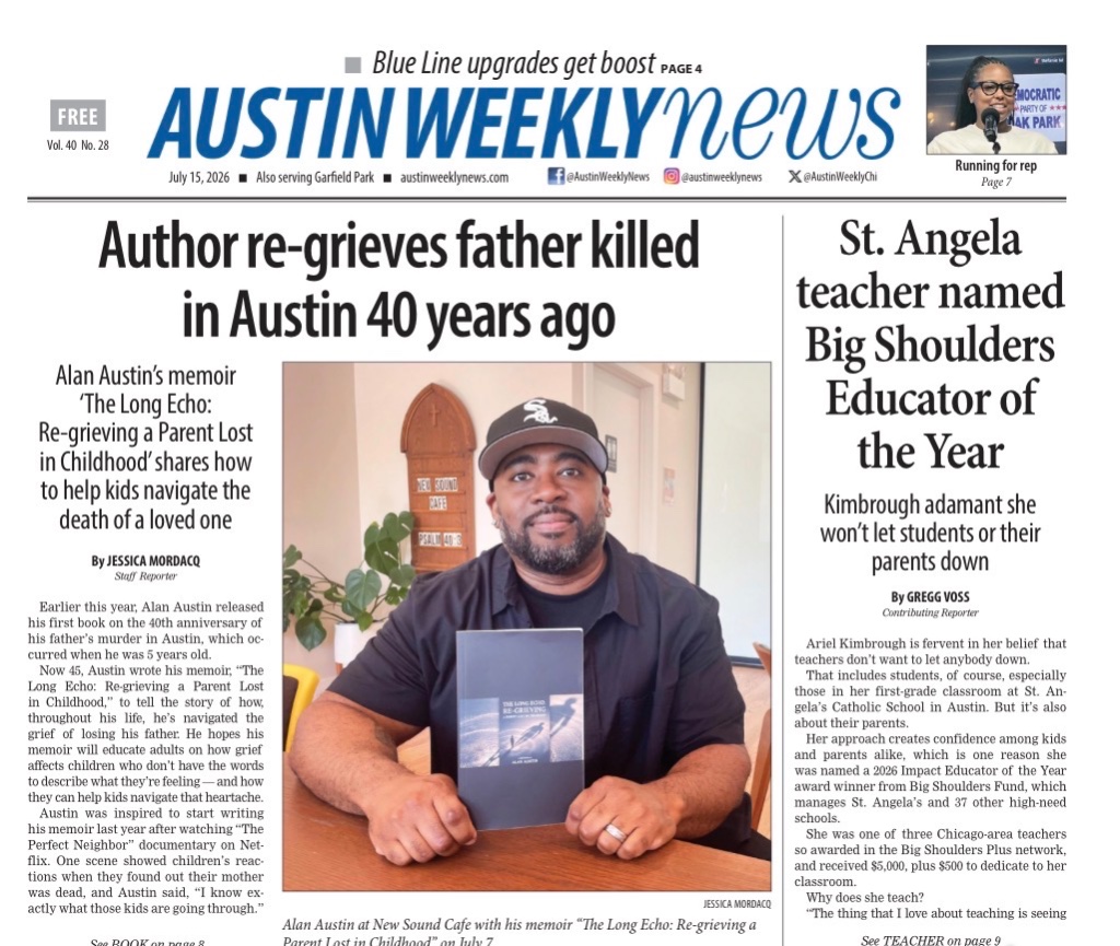 Austin Weekly News feature article on Alan Austin and The Long Echo memoir