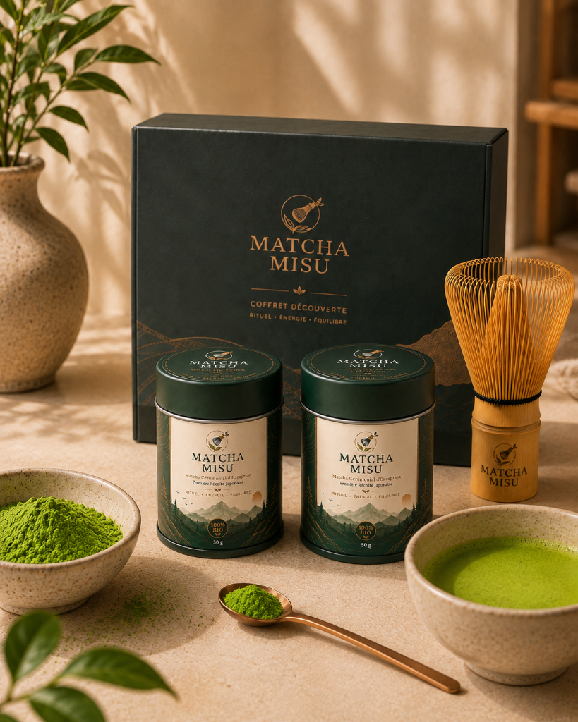MATCHA MISU MAROC — Duo 30 g · matcha bio cérémonial au Maroc