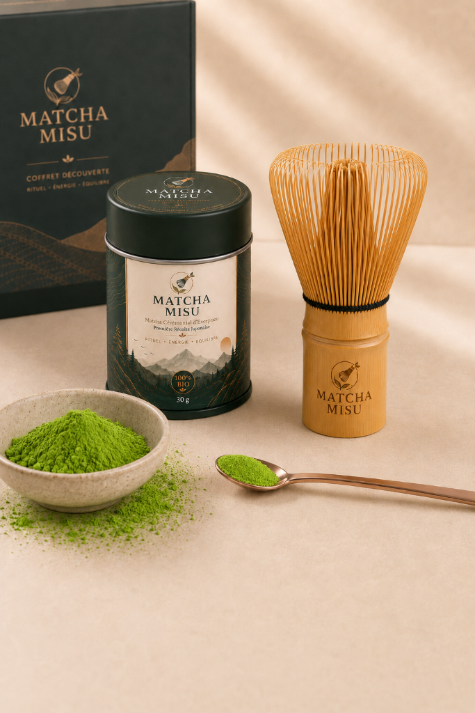MATCHA MISU MAROC — Duo 30 g vue 3 · matcha bio au Maroc