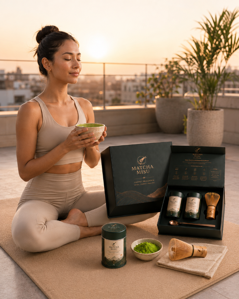 MATCHA MISU MAROC — Pack Équilibre vue 2 · matcha bio au Maroc