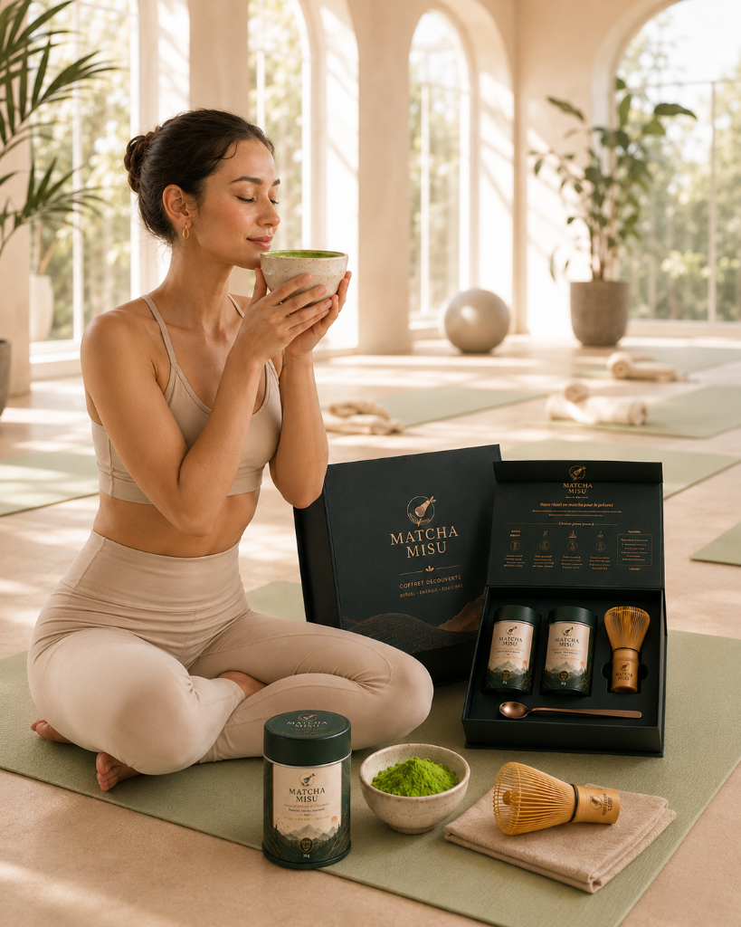 MATCHA MISU MAROC — Équilibre Pilates · matcha bio cérémonial au Maroc