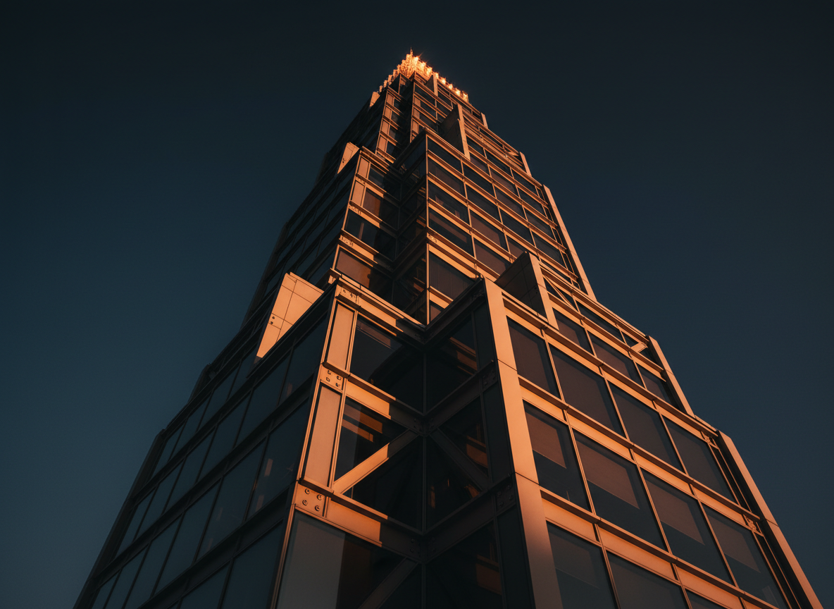 Arquitectura moderna representando solidez y visión estratégica