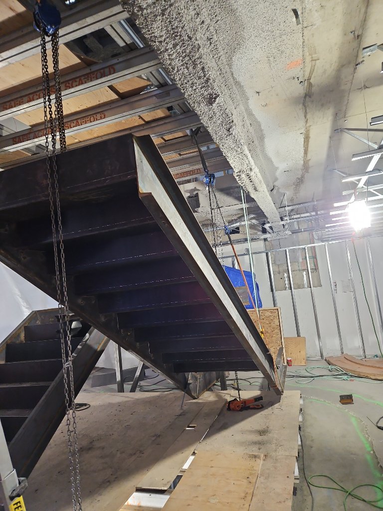 Dock Railing & Stairs structural steel project