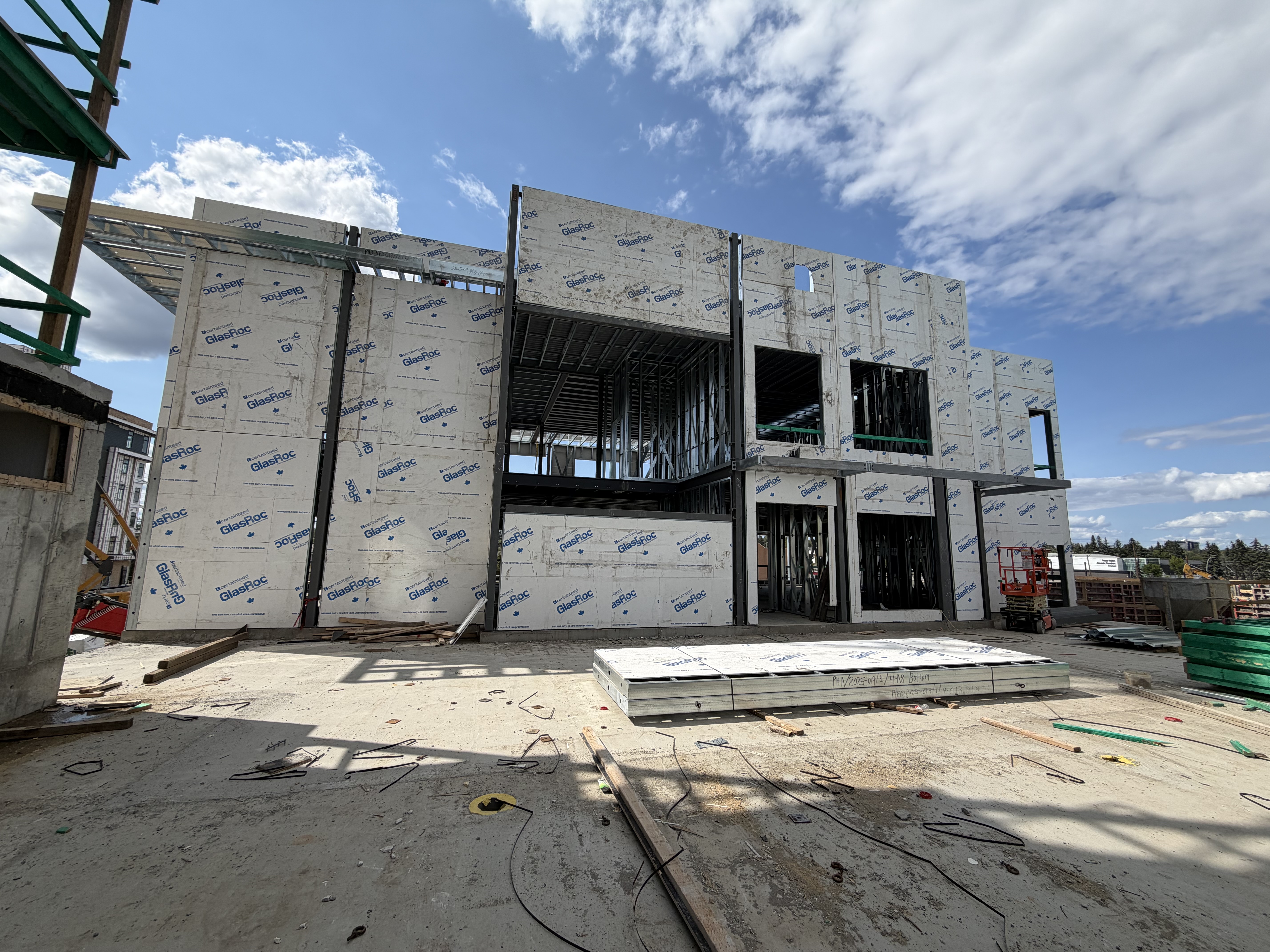 Envelope Sheathing Install — Multi-Storey Cladding