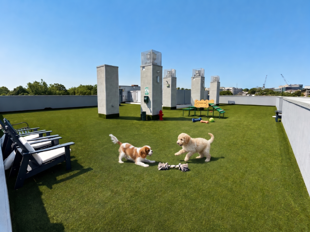Pet-Friendly Outdoor Space at One DeKalb