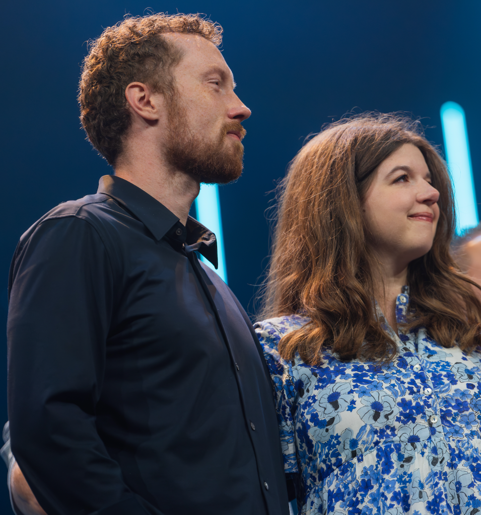 Two members of Inheritance Church standing together