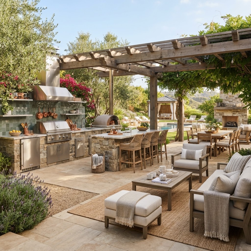 Outdoor Kitchen Patio Layout Ideas