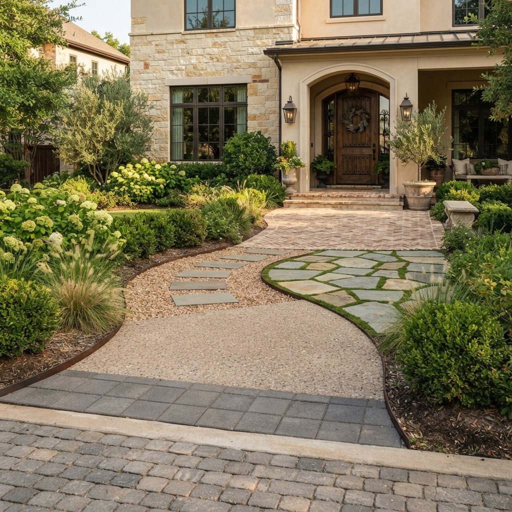 Front Walkway Materials Compared