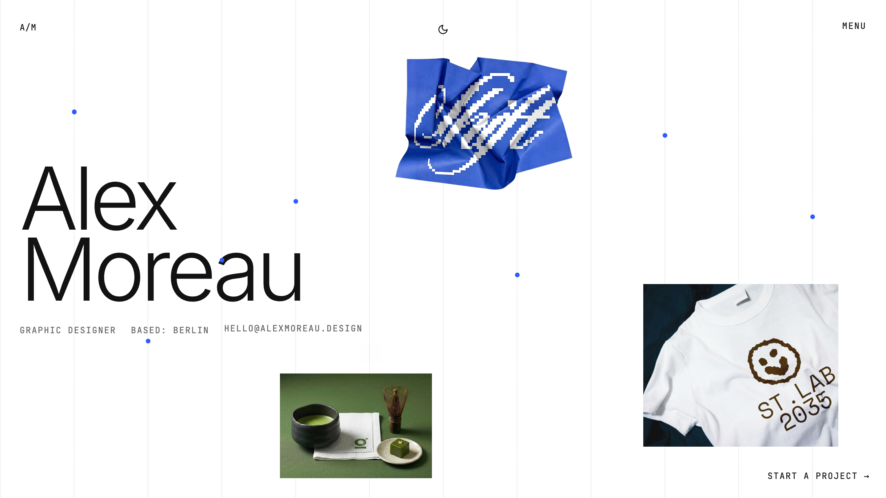 Designer Portfolio template preview