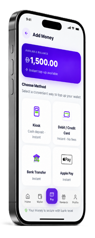 NukhbaPay Add Money screen