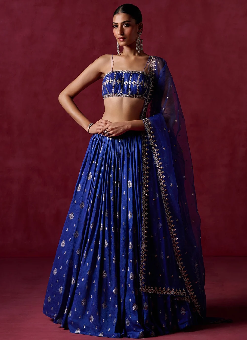 Royal blue lehenga