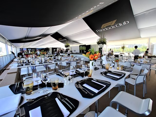Paddock Club — sala pranzo VIP
