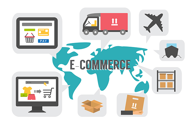Analytics dashboard visualisation representing ecommerce data and growth metrics