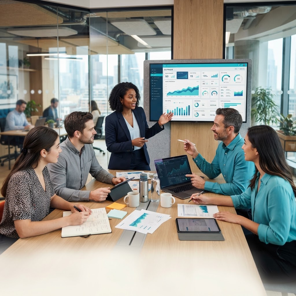 Equipo de innovación de producto de Rosaliou Pay preparando un lanzamiento