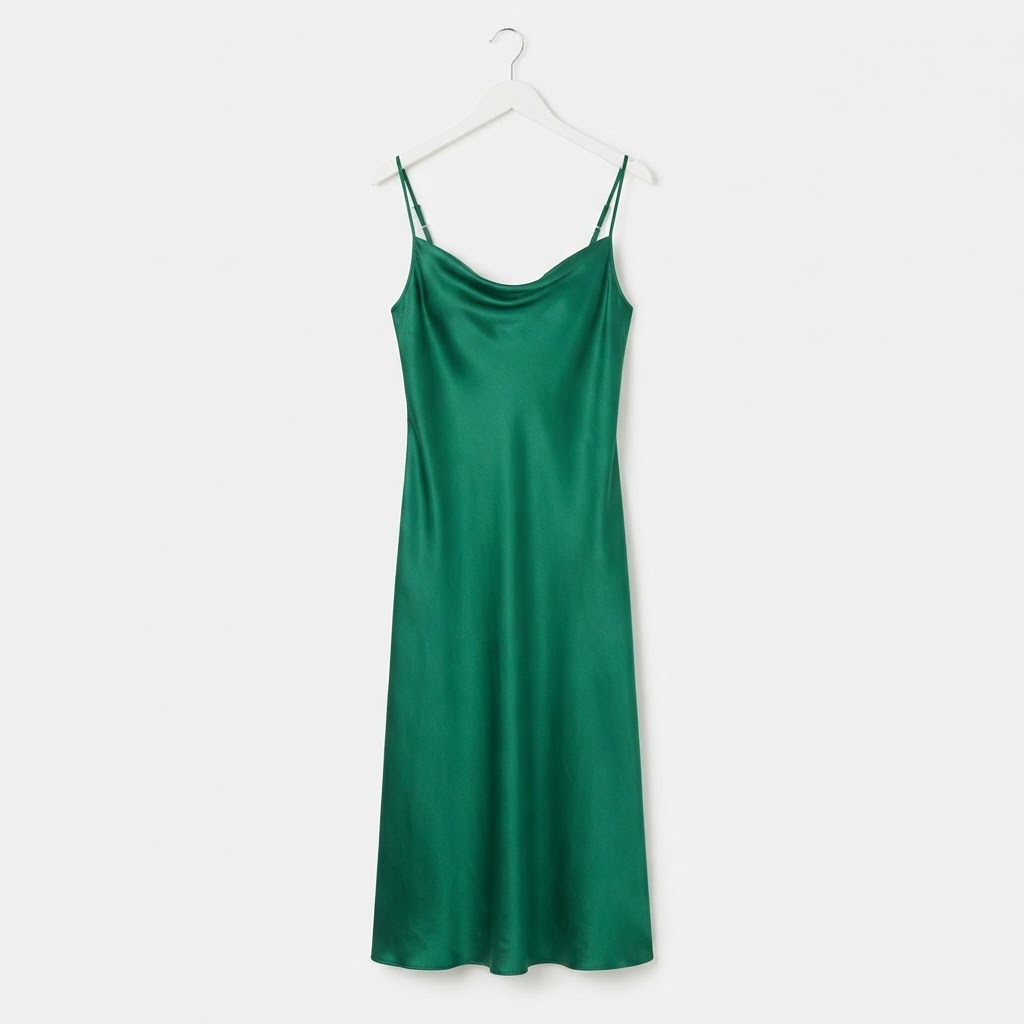 Silk Slip Midi Dress