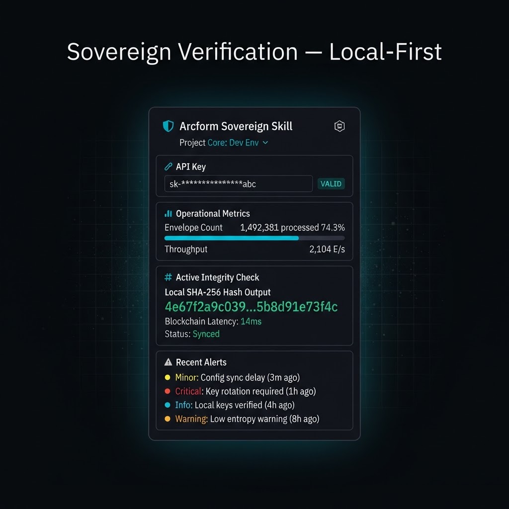 Arcform Chrome Extension screenshot 1280×800