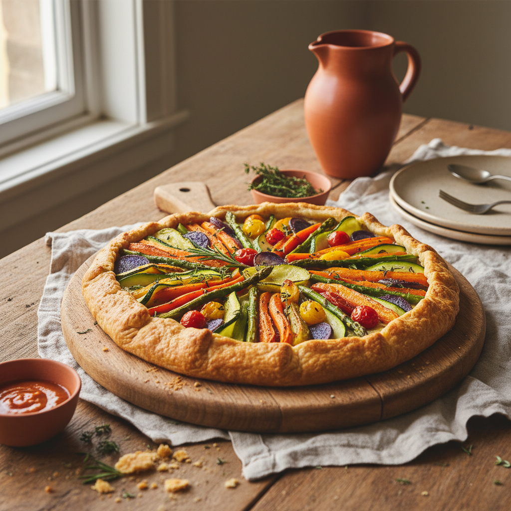 Tarte rustique aux légumes