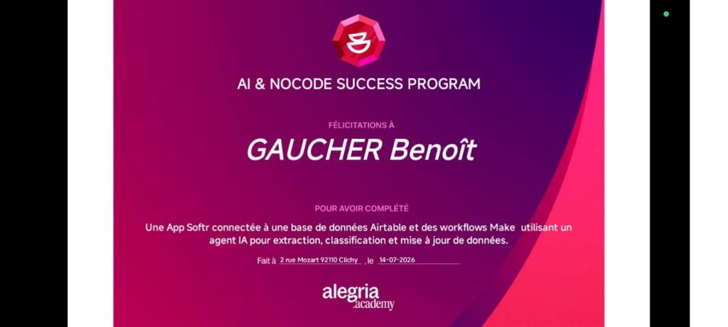 AI & NoCode Success Program — Agent IA