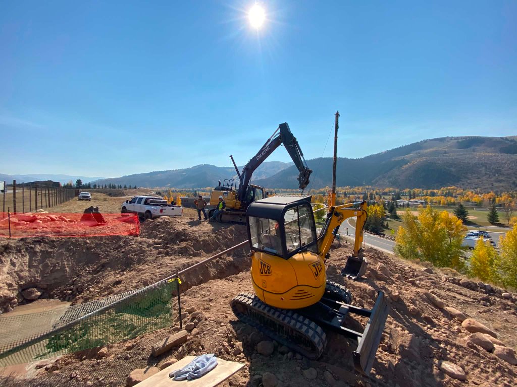 Mountain Drilling, steel pipe