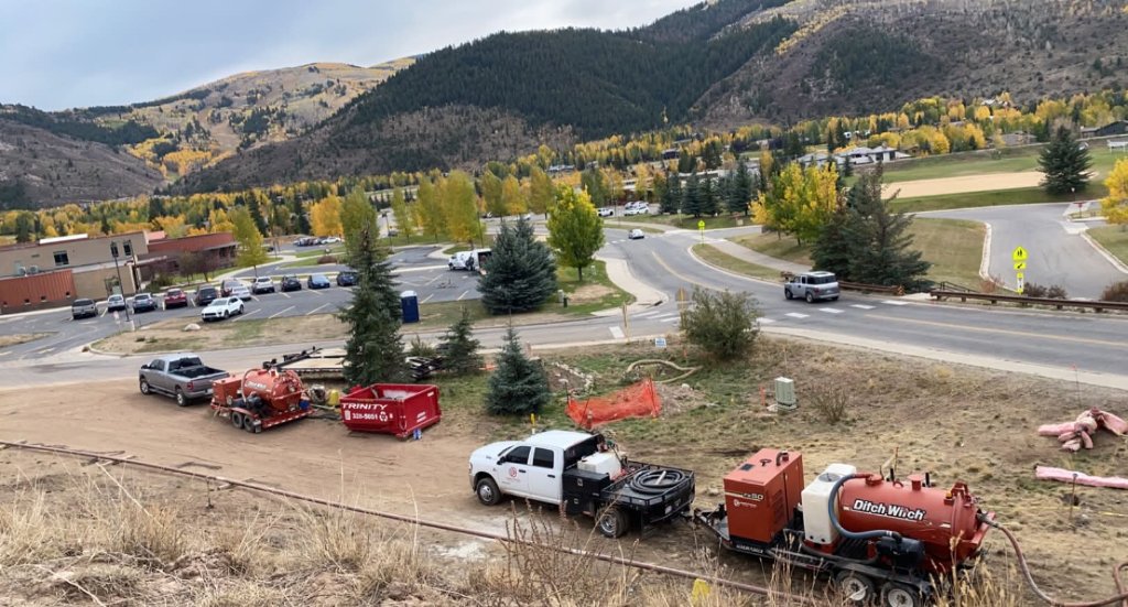 Directional Plus support equipment on a project site