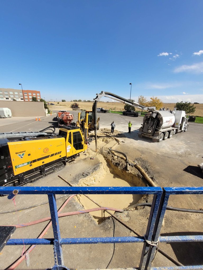 Drilling under I-76 in Brighton, CO