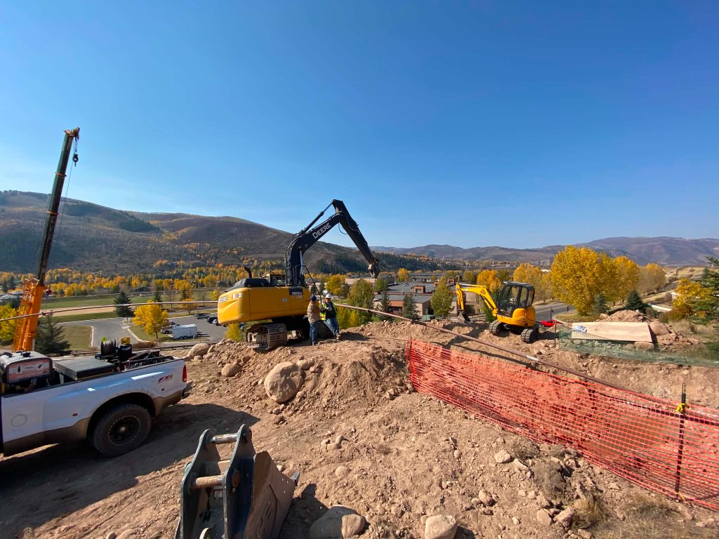 Directional drilling river crossing operation