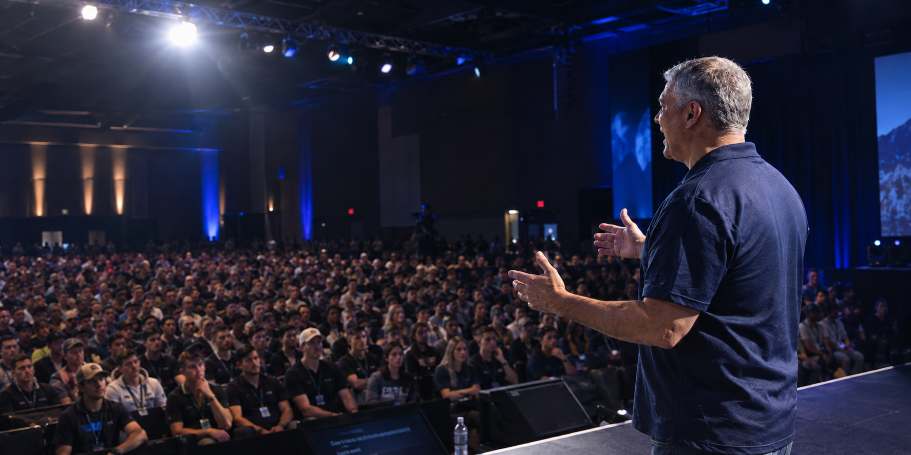 Steven Alessandro delivering a keynote