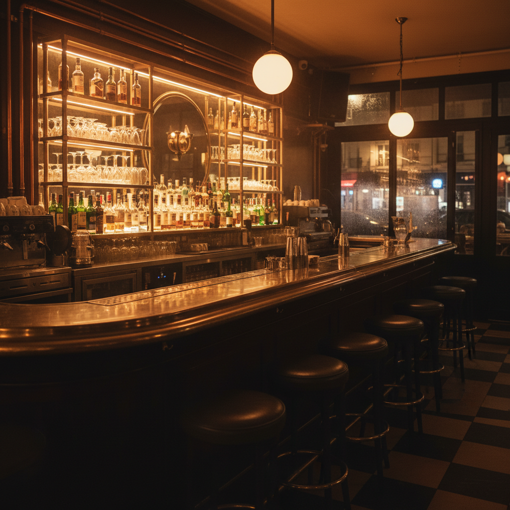 Le bar de la brasserie