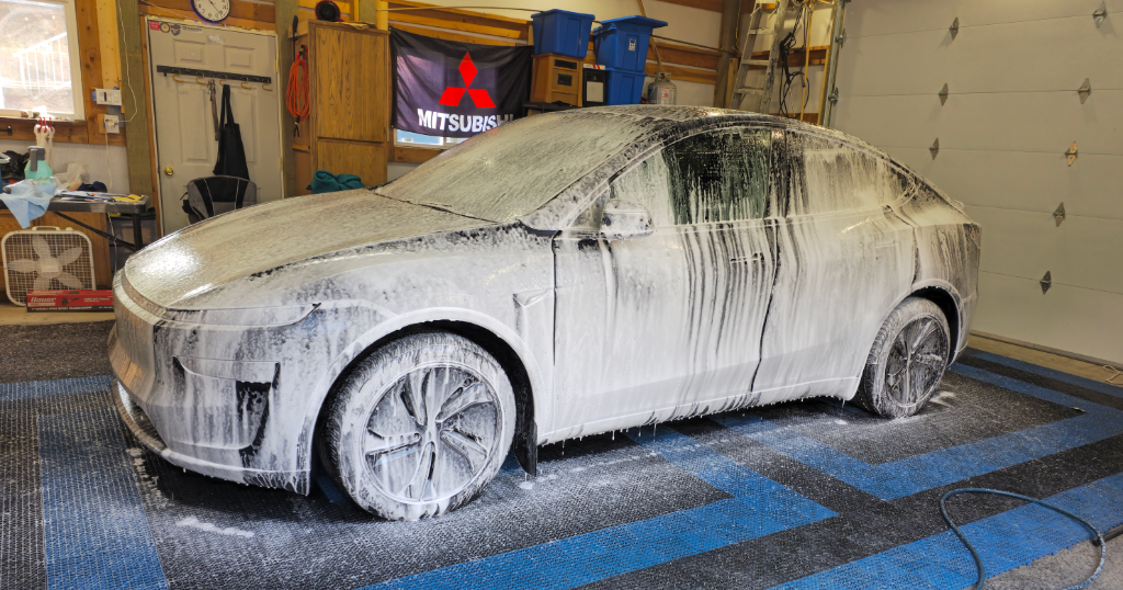 Basic Hand Wash — foamed vehicle at E&J Auto Detailing