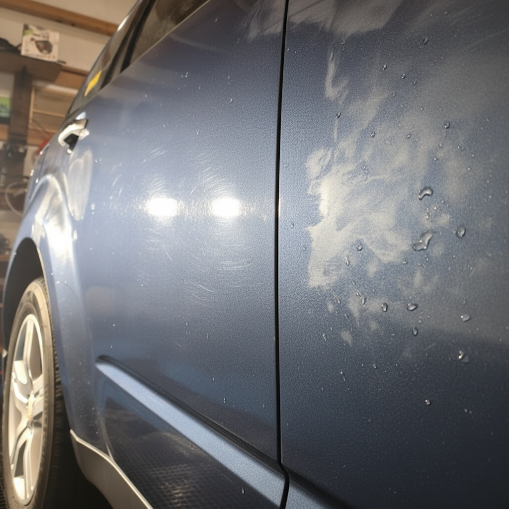 Side Panel Swirls Before Correction