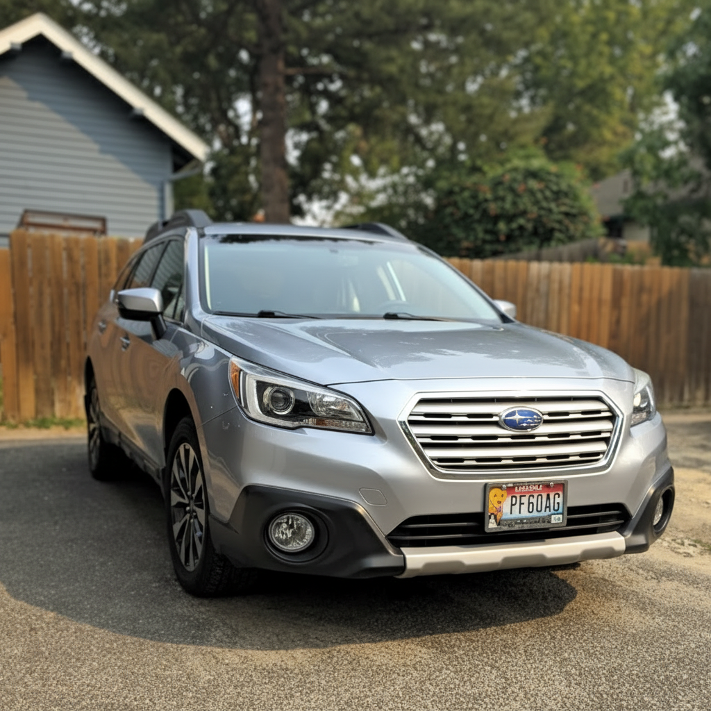 Silver Subaru Exterior Detail