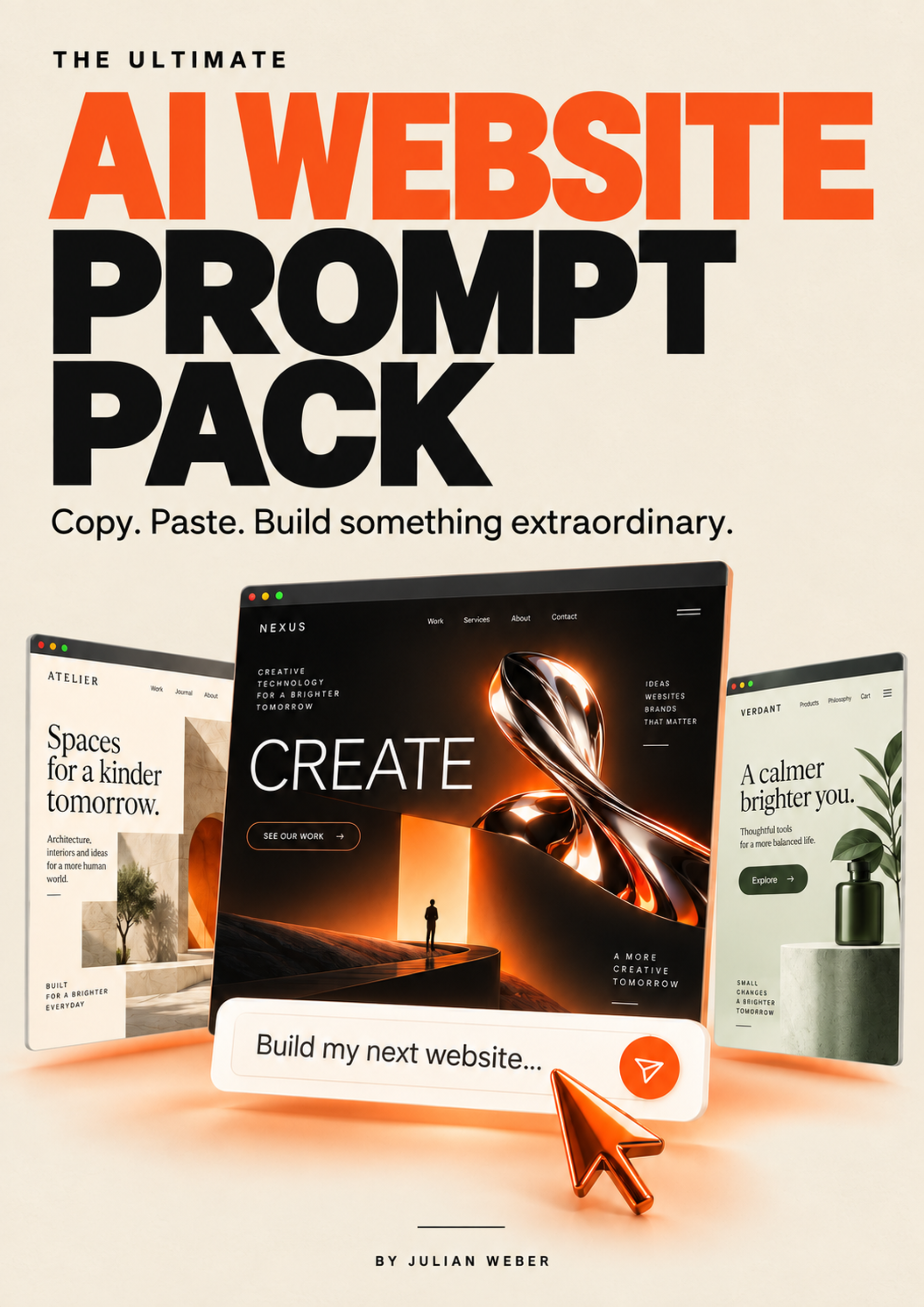 The Ultimate AI Website Prompt Pack cover