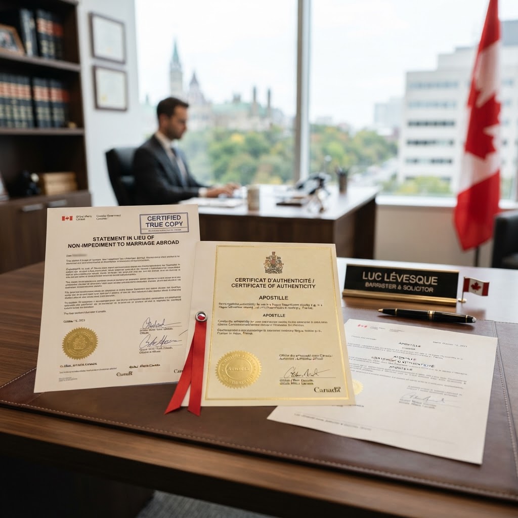 Canadian Single Status Certificate Apostille Guide