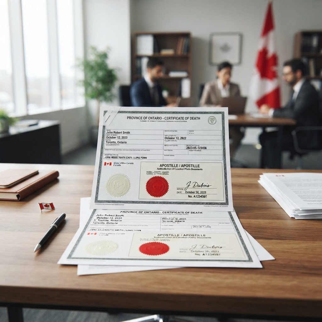 Apostille a Canadian Death Certificate: The Official Guide