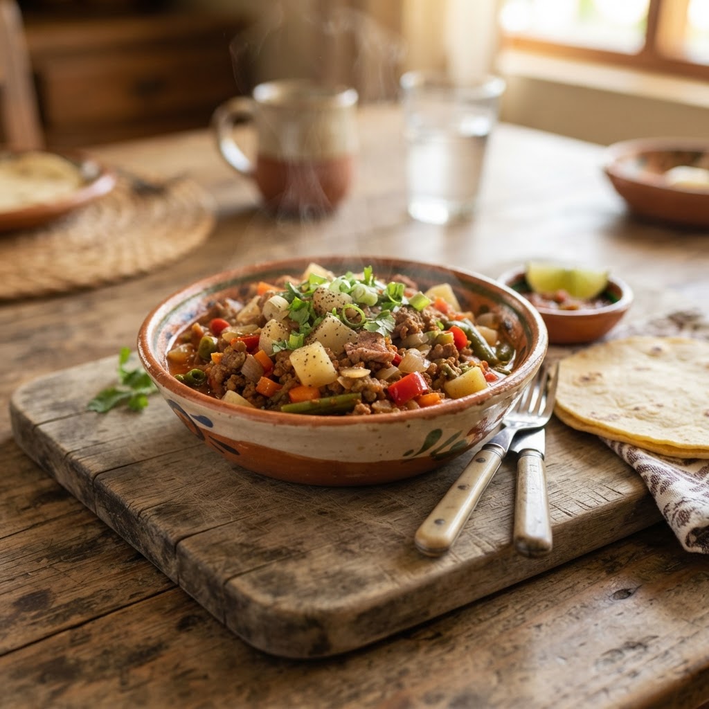 Picadillo de Papada con Papas