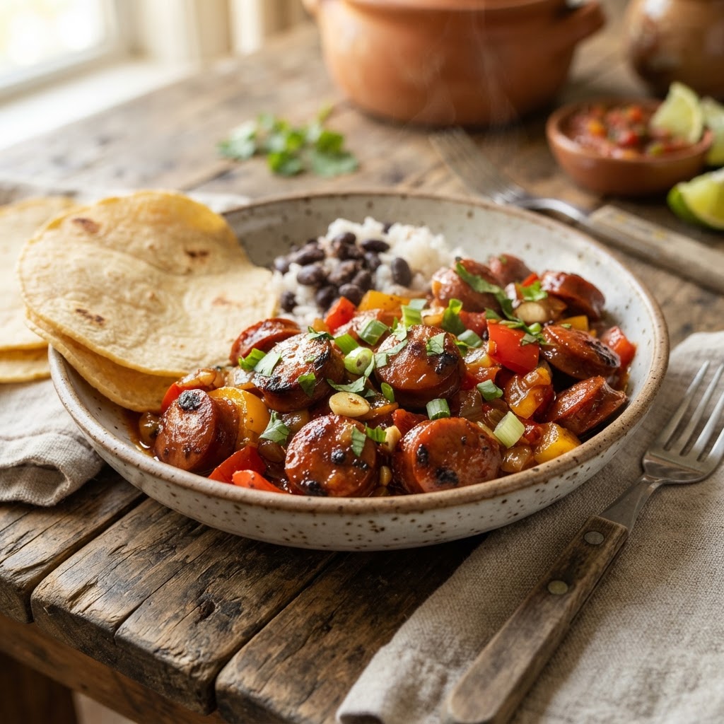 Salchichas en Salsa de Chile Dulce