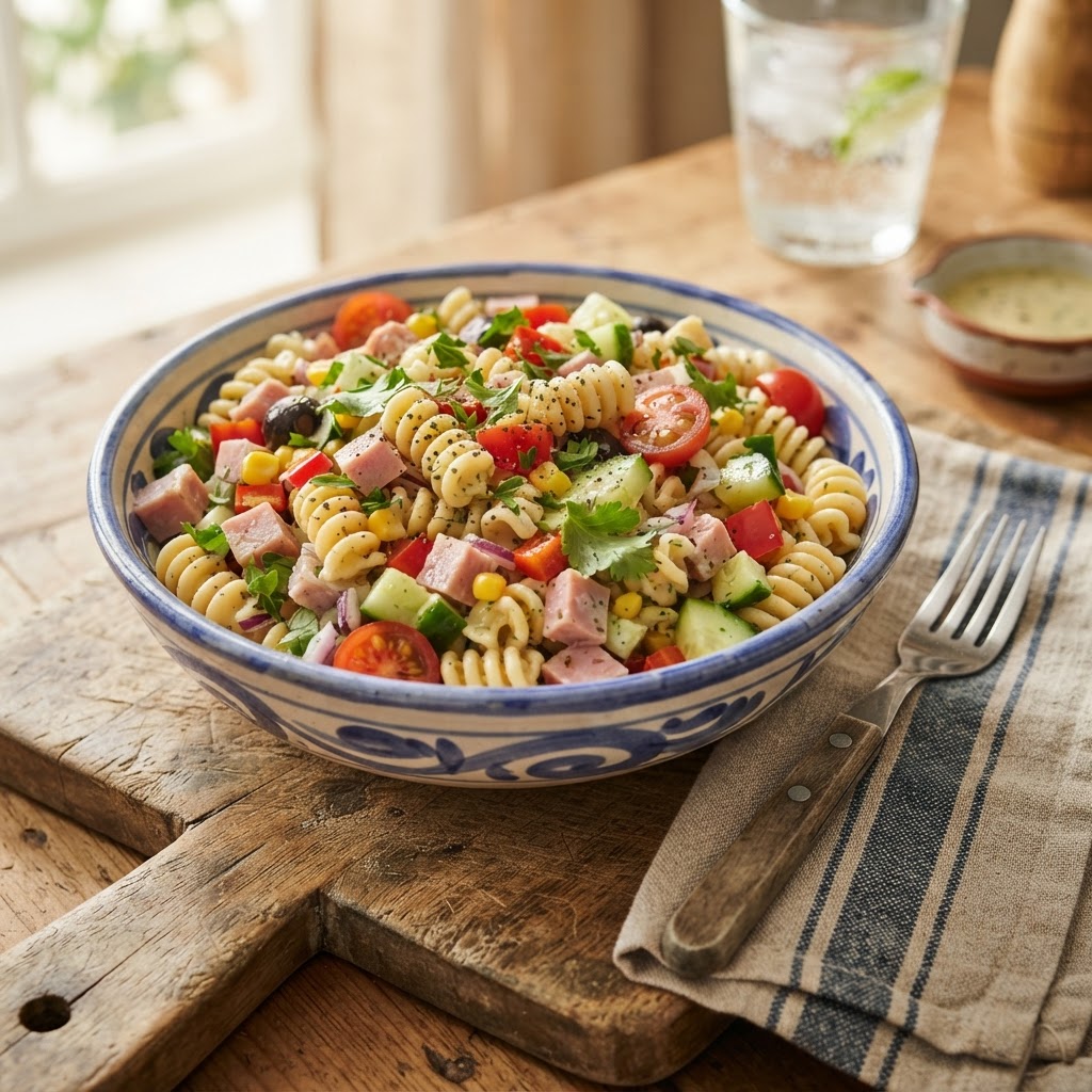 Ensalada de Pasta con Jamón